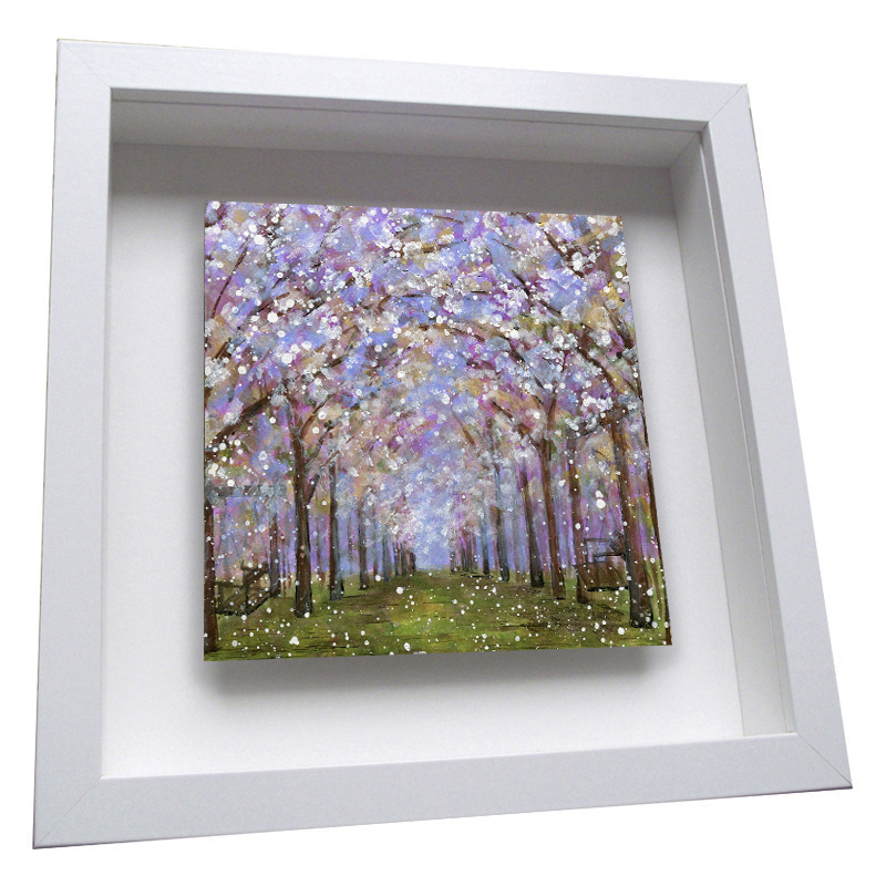Alnwick Gardens - Taihaku Cherry Blossom Framed Tile